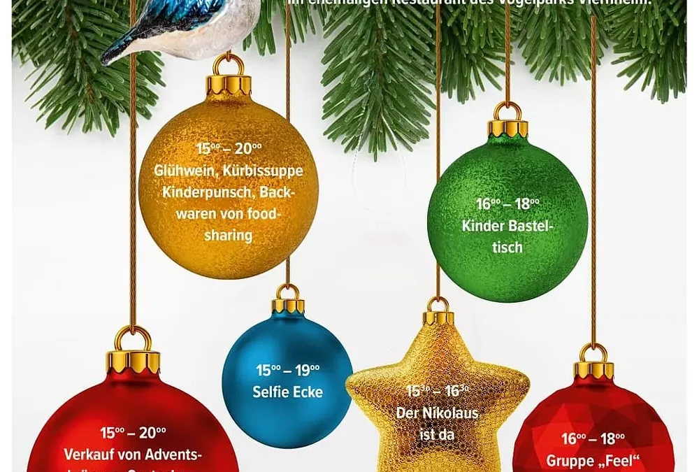 Verein YaaSoma lädt ein zum Adventszauber in den Vogelpark